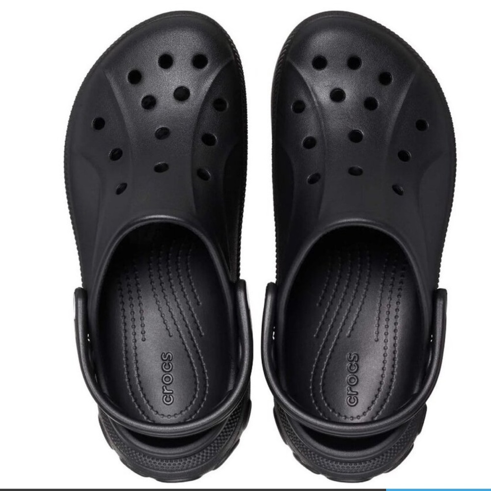 CROCS Bella Black Platform Clogs - Picture 4 of 4